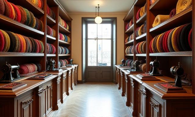 Interno dell atelier a Roma